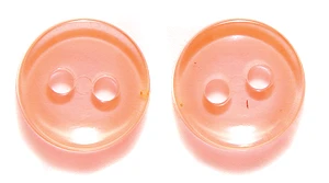 10BU234: Plastic Craft Buttons DK ORNG 200PC