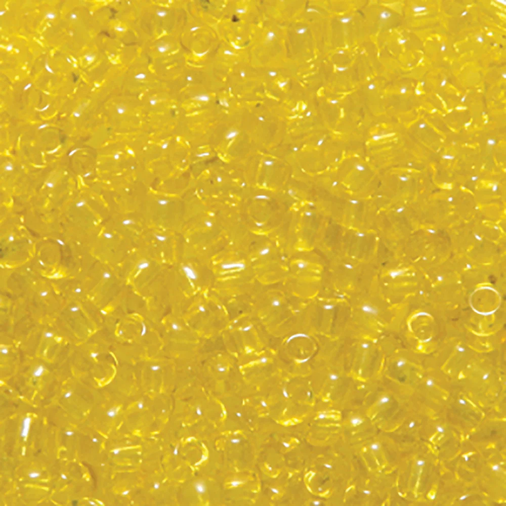 10EP221R: Vintage French Transparent LT Yellow 10/0 50 Gram Bag