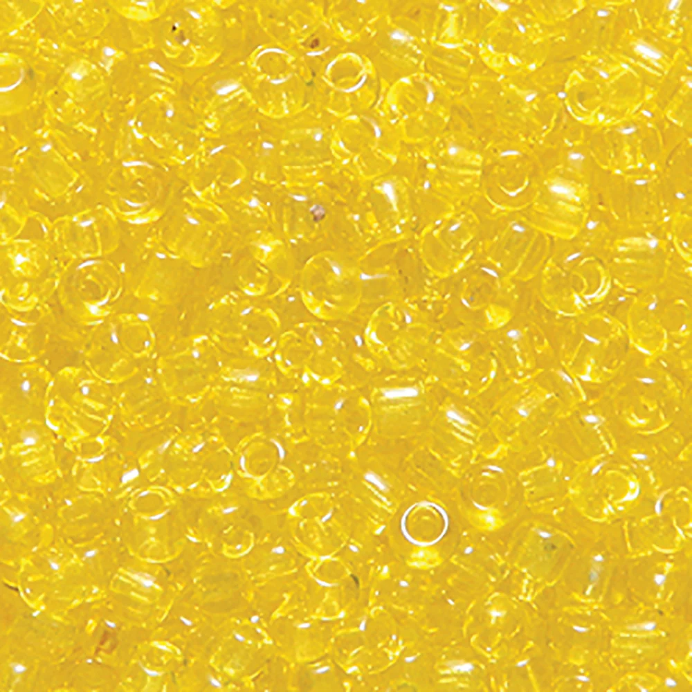 10EP222R: Vintage French Transparent Yellow 10/0 50 Gram Bag
