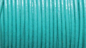 10LC165: Leather Cord Turq Blue 1mm 25MTR