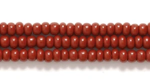 10SB154: CZ Seed Bead Opaque Medium Brown 10/0 5HK
