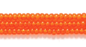 10SB234: CZ Seed Bead TR Medium Orange 10/0 5HK