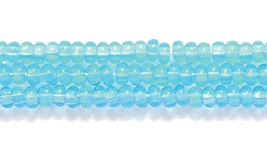 10SB263R: CZ Seed Bead Trans Medium Aqua 10/0-1HK