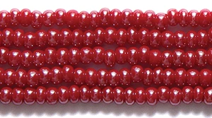 10SB346R: CZ Seed Bead Sfinx Dark Red 10/0-1HK
