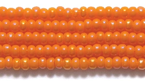 10SB532R: CZ Seed Bead LT Orange AB 10/0-1HK