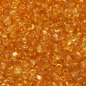 10SV253-6Q: Vintage Venetian Transparent Gold SQ Hole 10/0 500 Grams