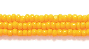 11SB132-C: CZ Seed Bead True Cut Op LT Orange 11/0 6HK