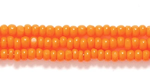 11SB134-CR: CZ Seed Bead True Cut Op Dark Orange 11/0-1HK