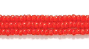 11SB144-CR: CZ Seed Bead True Cut Op Medium Red 11/0-1HK