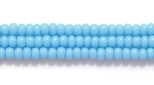 11SB162: CZ Seed Bead Op LT Turquoise Blue 11/0 6HK