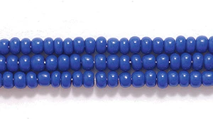 11SB174R: CZ Seed Bead Op Medium Blue 11/0-1HK