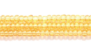 11SB254: CZ Seed Bead TR Topaz 11/0 6HK