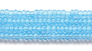 11SB262R: CZ Seed Bead Trans LT Aqua 11/0-1HK