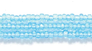 11SB263-C: CZ Seed Bead True Cut Medium  LT Aqua 11/0 6HK