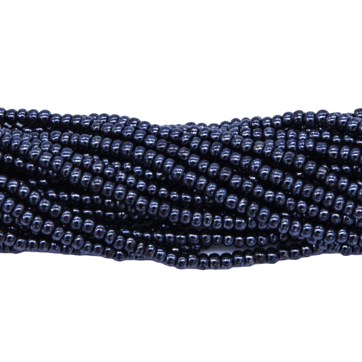 11SB309R: CZ Seed Bead Gunmetal 11/0-1HK