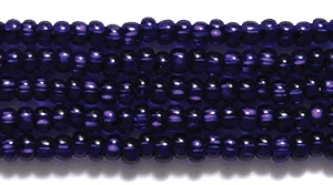 11SB479: CZ Seed Bead Silver Lined Deep Cobalt 11/0 6HK