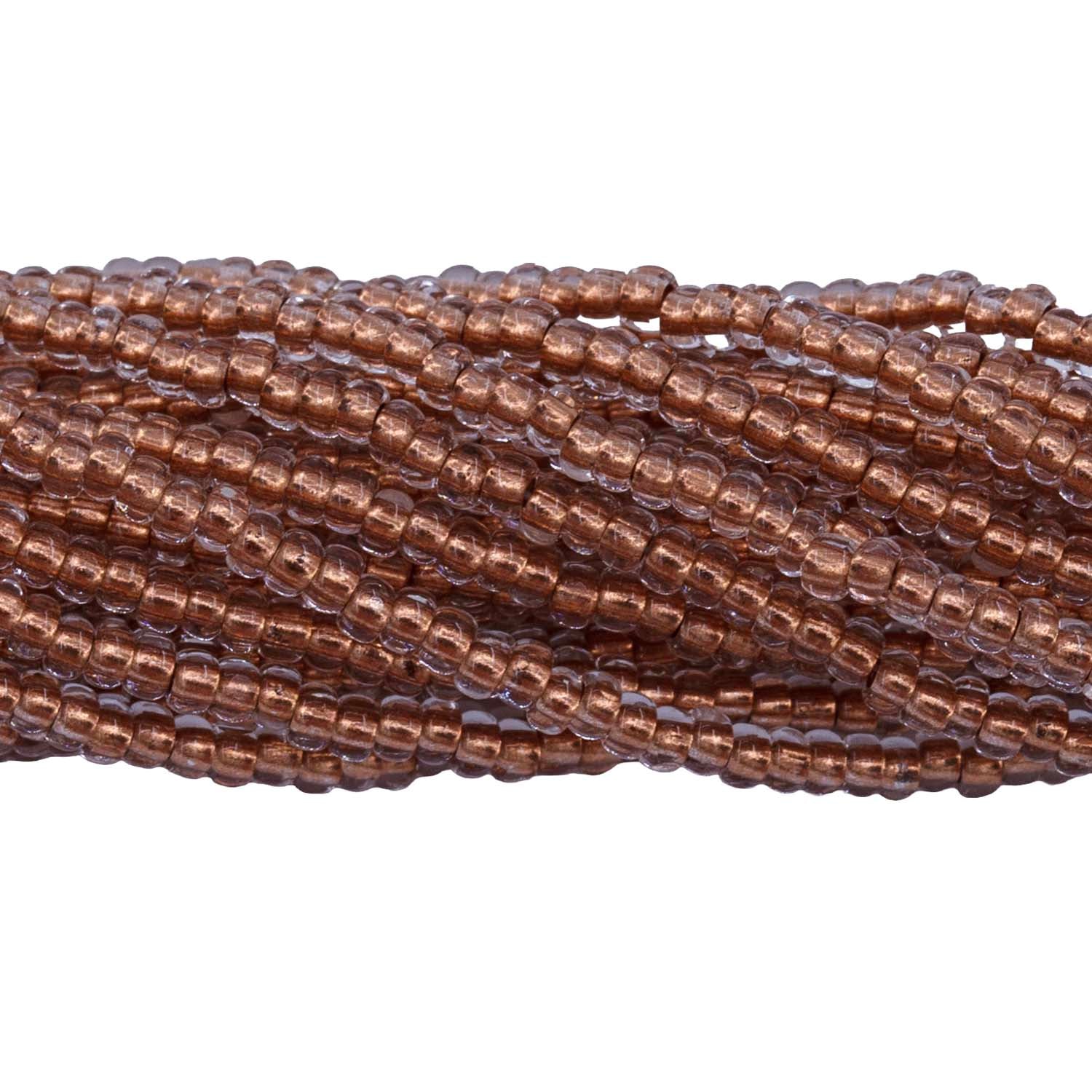 11SB7212-CR: Preciosa Ornela Seed Bead True Cut Copper Lined Crystal 11/0 1 Hank