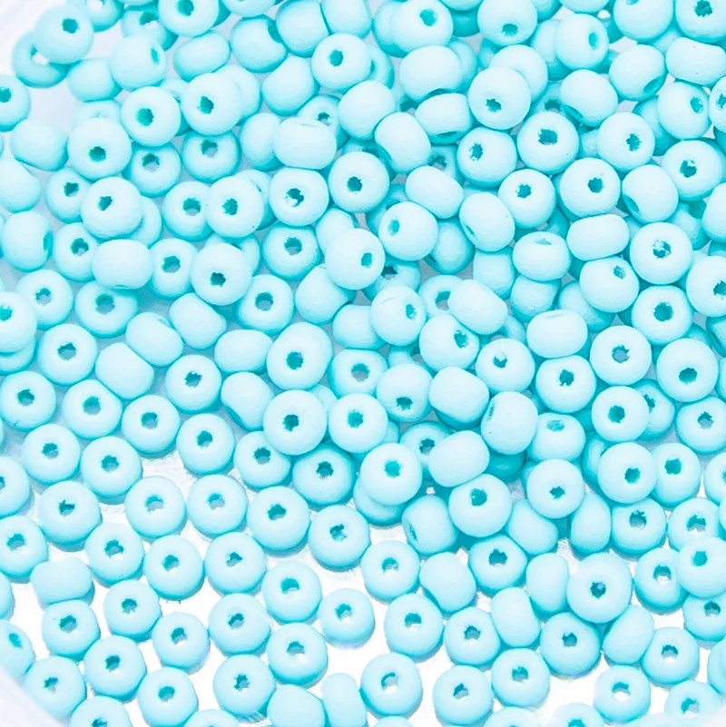 11SB981-PLMR: CZ Seed Bead Permalux Mint Matte 11/0 - 25GM