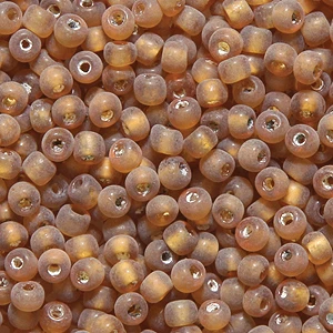 11SV253-13R: Vintage Venetian Transparent Gold #13 Frosted 10/0 50 Gram Bag