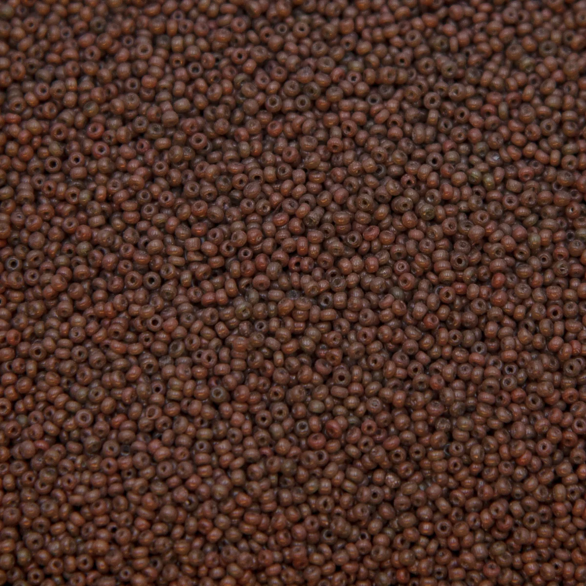 13SV250-2R: Vin Venetian Seed Bead Op Brown #2 13/0-50GMs