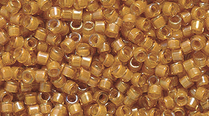 14SD756-ABR: DB272 Delica Goldenrod Lined Topaz AB - 9GM