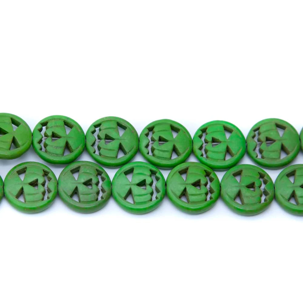 15ST50-G: Magnesite Green Pumpkin 15mm