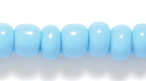 1SB162R: CZ Seed Bead Opaque Turquoise LT Blue 1/0 - 1 STR