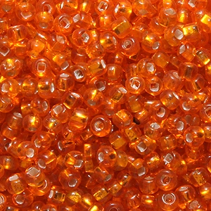 1SV999-61: Vintage Venetian Transparent Orange 10/0 1 Ounce Package - Image 2
