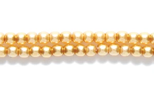 2GP652R: CZ Glass Pearl Gold 2mm-100PC