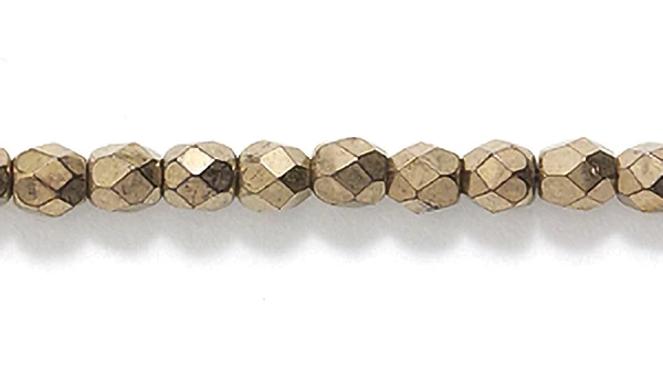3FC555: CZ FACET RD Bronze 3MM 600PC