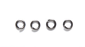 3FI206-GM: Jump Ring Black 3mm 22GA - 180PC/ 5GM)