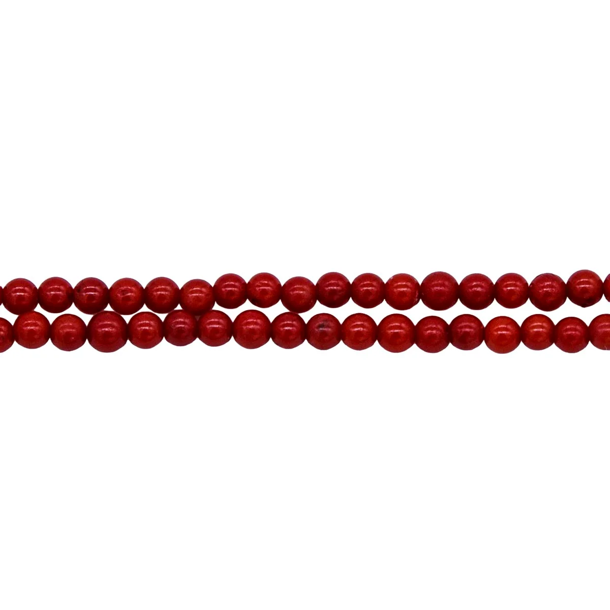 3ST440-D: Bamboo Coral Dark Red Dyed Round 3mm