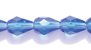 44FC275: CZ FC Drop TR MED Sapphire 6x8mm 600PC