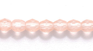 4FC291-DMR: CZ FACET RD Trans DK Pink Matte 4mm-100PC