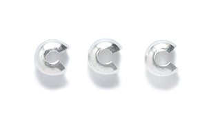 4FI169-1S: Crimp Cover 4mm Silver 144PC
