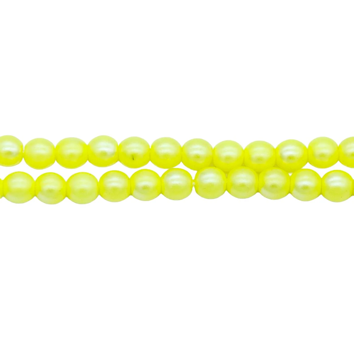 4RD621-N3: CZ Round Yellow Silk Neon Pearl 4mm 540PC