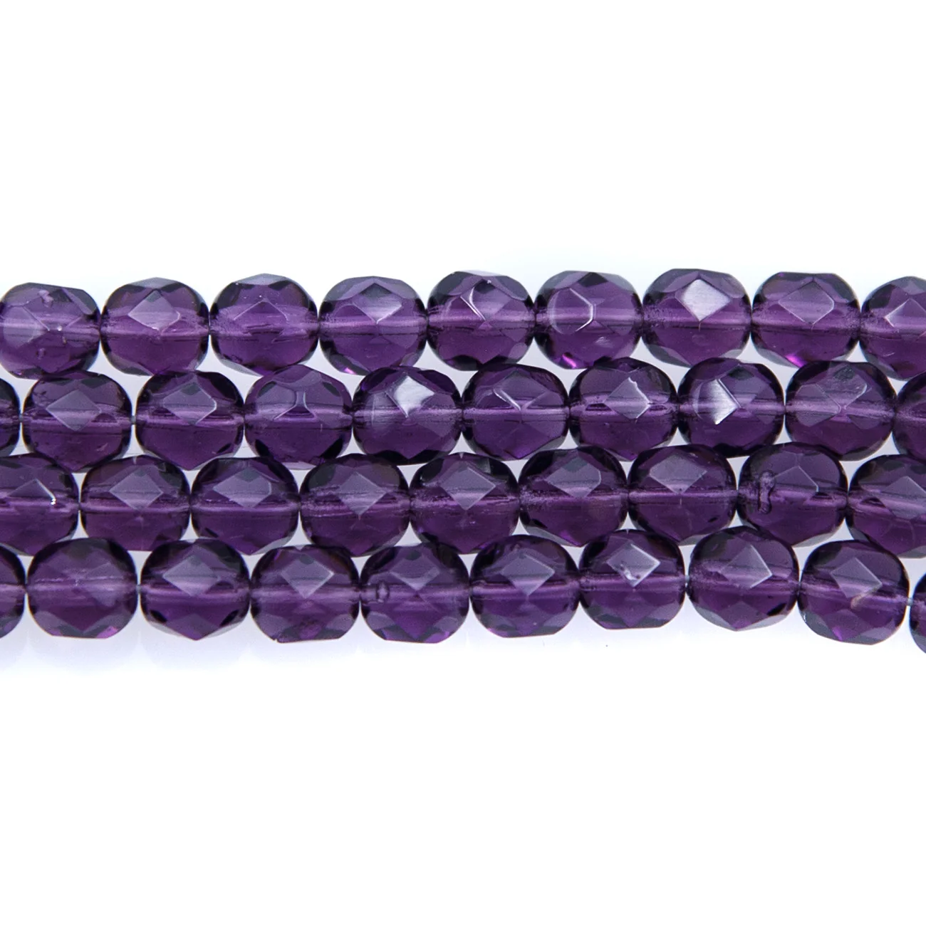 6FC299-7: CZ FACET RD TRANS Deep Plum 6mm-300PC