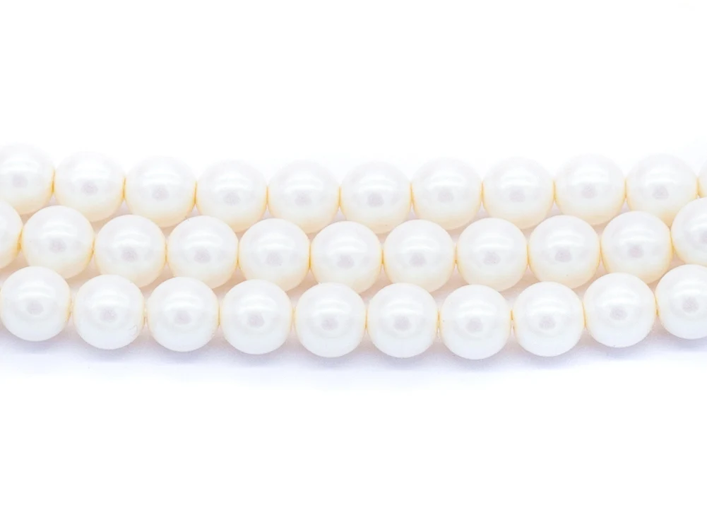 6GP613-I: CZ Glass Pearl Iridescent Ivory 6mm 300PC