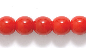 6RD144: CZ Round Opaque MED Red 6mm 300PC