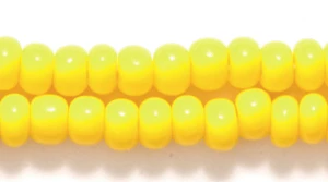 6SB126R: CZ Seed Bead Opaque Dark Yellow 6/0-6STR
