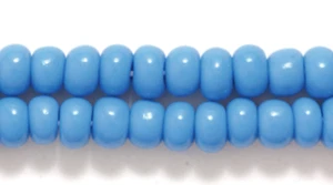 6SB166R: CZ Seed Bead Opaque Deep Turquoise Blue 6/0-6STR