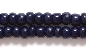 6SB179: CZ Seed Bead Opaque Deep Navy Blue 6/0 36STR