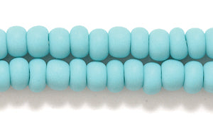 6SB185-MR: CZ Seed Bead Opaque Matte Turquoise Green 6/0-6STR