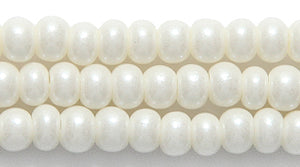 6SB616R: CZ Seed Bead Pearl Cream 6/0-6STR