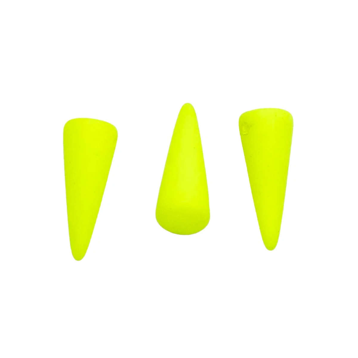 7DP622-NMR: CZ Spike Neon Yellow Matte 7x17mm-6PC