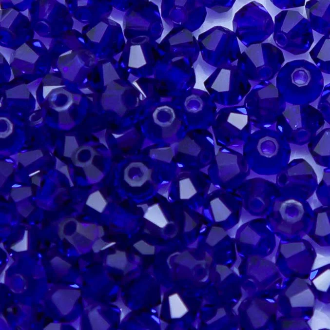 80CC278: Preciosa Czech Crystal Diamond Cobalt 3mm