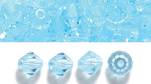 82CC262: Preciosa Crystal Dia Aqua Bohemica 4mm-144PC
