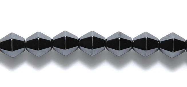 84ST403: Hematite Bicone 8x8mm