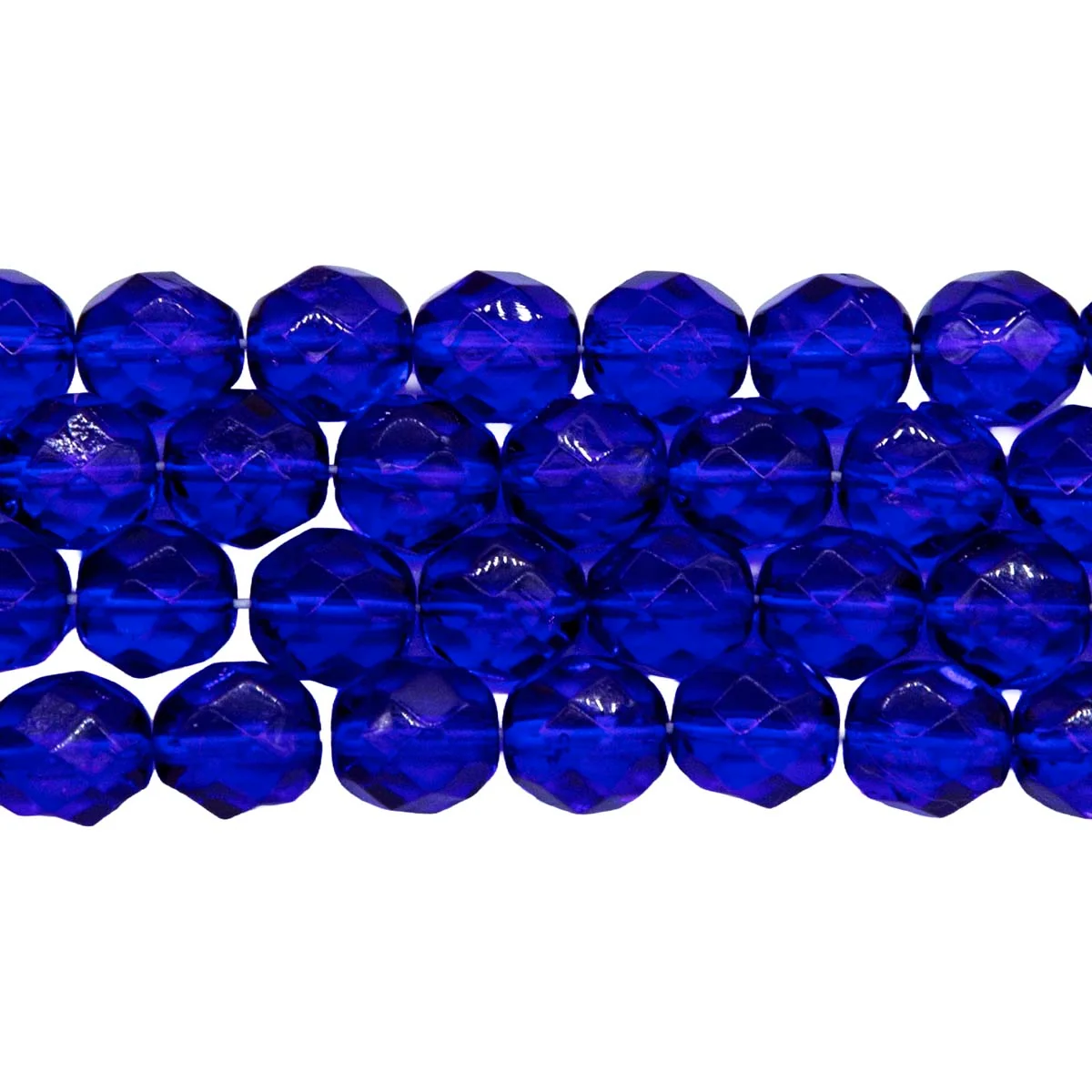 8FC277: CZ FACET RD TRANS DK Sapphire 8mm 150PC