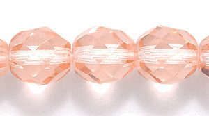 8FC292: CZ FACET RD TRANS MED Pink 8mm-150PC